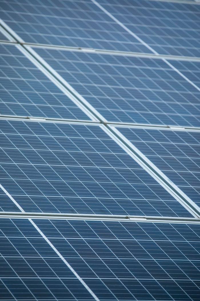 gallery-1 Detailed view of solar panels capturing sunlight, promoting renewable energy.